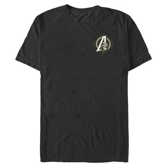 Marvel Avengers A-Logo Icon Bronze Super Fancy Steampunk - Short Sleeve Blended T-Shirt for Adults - Customized-Dark Heather