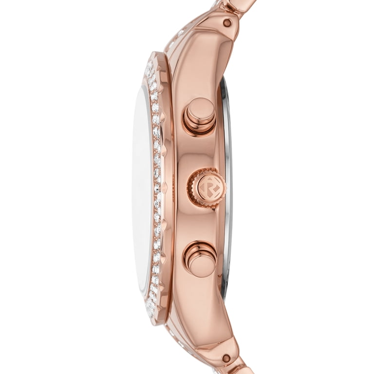 Relic by Fossil Womens Rose Gold Tone Crystal Bezel Multi Function Watch ZR15824 Relic By Fossil Merrit Womens Multi-Function Rose Goldtone  main image 3