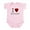 Petal Pink, variant on CafePress - I Love Rotary Body Suit - Baby Light Bodysuit, Size Newborn - 24 Months