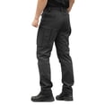 thumbnail image 6 of USNSM Cargo Pants for Men, Mens Work Pants Stretch Waist Ripstop Outdoor Workwear Pants Waterproof Hiking Pant with Multi Pockets Black S, 6 of 9
