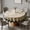 White, variant on Round Polyester Tablecloth – 39in Stain Resistant Coffee Table Cover for Home Decor,Green