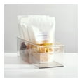 thumbnail image 3 of mDesign Plastic Stackable Kitchen Organizer Storage Bin - 8 Pack - Clear, 3 of 8