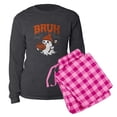 thumbnail image 5 of CafePress - Bruh Boo - Women's Long Sleeve Charcoal Gray Pajamas, 5 of 7