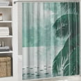 thumbnail image 6 of Orinice Leaf No Hook Shower Curtain with Snap in Liner, Summer Tropical Plants Banana Leaves Hotel Shower Curtains for Bathroom, Washable Shower Curtain Liner Set with Mesh Top Window,  36x72, 6 of 7