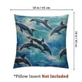 thumbnail image 4 of Killer Whale Orca Plush Pillowcase Square Throw Pillow Cover Soft Cushion Cover for Sofa Bedroom Car, 4 of 7