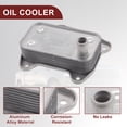 thumbnail image 4 of Enfriador de aceite de motor para Dodge Sprinter 2500 No.6111880301 Enfriador de aceite de transmisión tono plateado de aleación de aluminio 1 Pc, 4 of 6