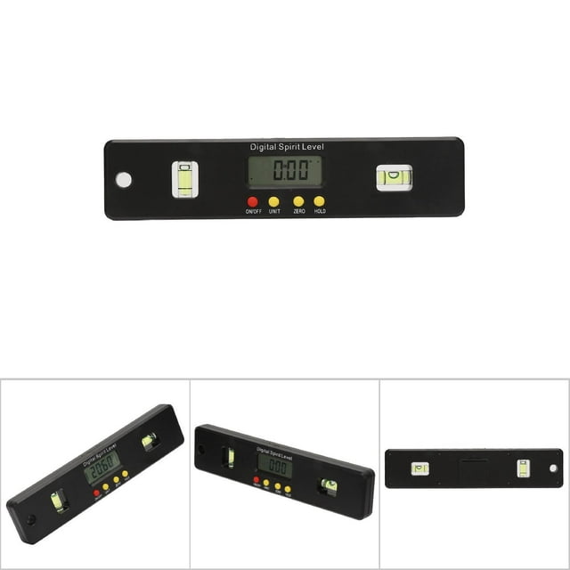 Digital Inclinometer 360 Degrees Digital Level Gauge Protractor Angle Finder Inclinometer Magnetic Bottom Angle Tool Construction Protractors