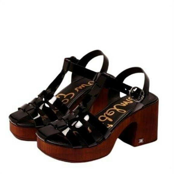 Sam Edelman Margritte Women's Sandals & Flip Flops Black Patent Size 5 M