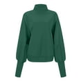 thumbnail image 3 of WEAIXIMIUNG Sweat à Capuche Zippé pour Femmes Mode Décontractée Mince Couleur Unie Manches Longues, 3 of 4