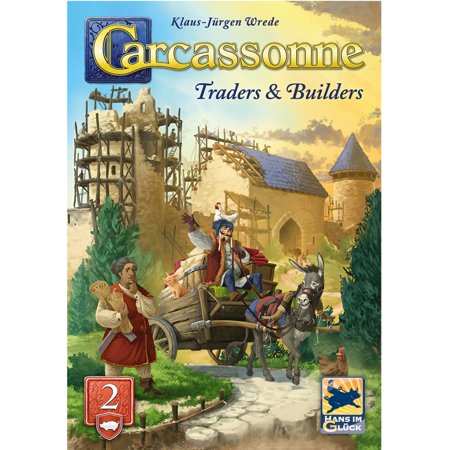 Carcassonne Family Strategy Board Game Exp 2: Traders & Builders for Ages 8+ from Asmodee