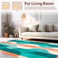 thumbnail image 2 of ODIKA 4'x6' Machine Washable Non-Slip Area Rug, Wave Rider Abstract Surf High Traffic Rug, Green, 38590, 2 of 7