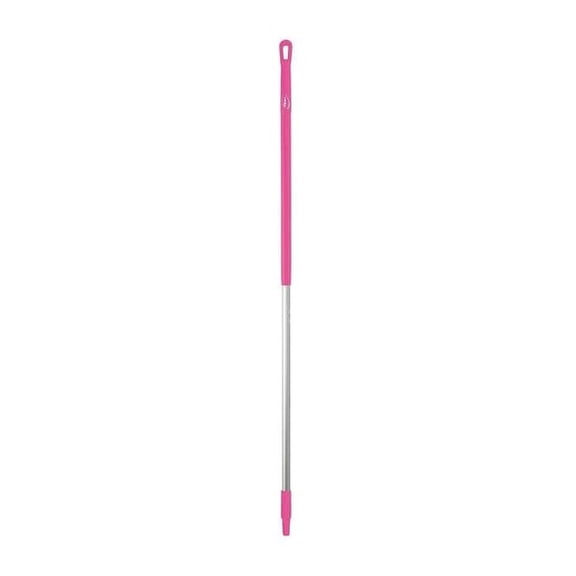 59" Color Coded Handle, 1 1/4 in Dia, Pink, Aluminum 29371