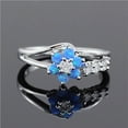 thumbnail image 4 of Opal Ring Fashionable Jeweled Ladies Wedding Memorial Jewelry Gift Size6-10, 4 of 9