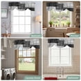 thumbnail image 6 of Tie Up Valance for Windows Black Painting Curtains Valances Rod Pocket Valance Window Treatments Grey Abstract Graffiti Art Balloon Curtains for Kitchen Living Room Bedroom Bathroom Decor 42x12 Inch, 6 of 9