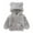 Grey, variant on Kiijoy Toddler Girls Fuzzy Fleece Coat Zip Up Bear Ear Hooded Jacket Outerwear, Sizes 2-3