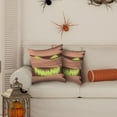 thumbnail image 4 of Halloween Decorative Pillow Covers Set Jack O' Theme High-Quality Fabric 18x18 Inch Machine Washable for Living Room Sofa Couch, 4 of 4