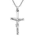thumbnail image 2 of AeraVida Spiritual Devotion Crucifix Jesus on the Cross .925 Sterling Silver Necklace | Unisex Cross of Faith Silver Necklace | Jesus Crucification Necklace | Christianity Necklace, 2 of 6