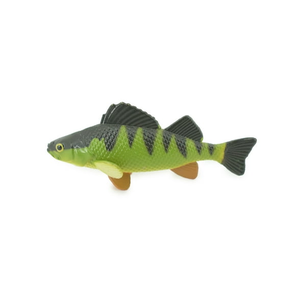 Yellow Perch, Hand Painted, Educational, Rubber Fish, Realistic Figure, Lifelike Model, Figurine, Replica, Gift, 2 3/4" SF14 B31