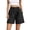 .Black, variant on Striped Bermuda Shorts for Women Casual Cotton Linen Shorts Elastic Drawstring Summer Beach Vacation Shorts Pocket Pink,3XL
