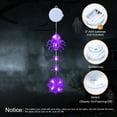 thumbnail image 4 of Hvmvliv Halloween String Lights LED Spider Lights String Battery Box Light Halloween Hanging Lights Decoration Purple, 4 of 5