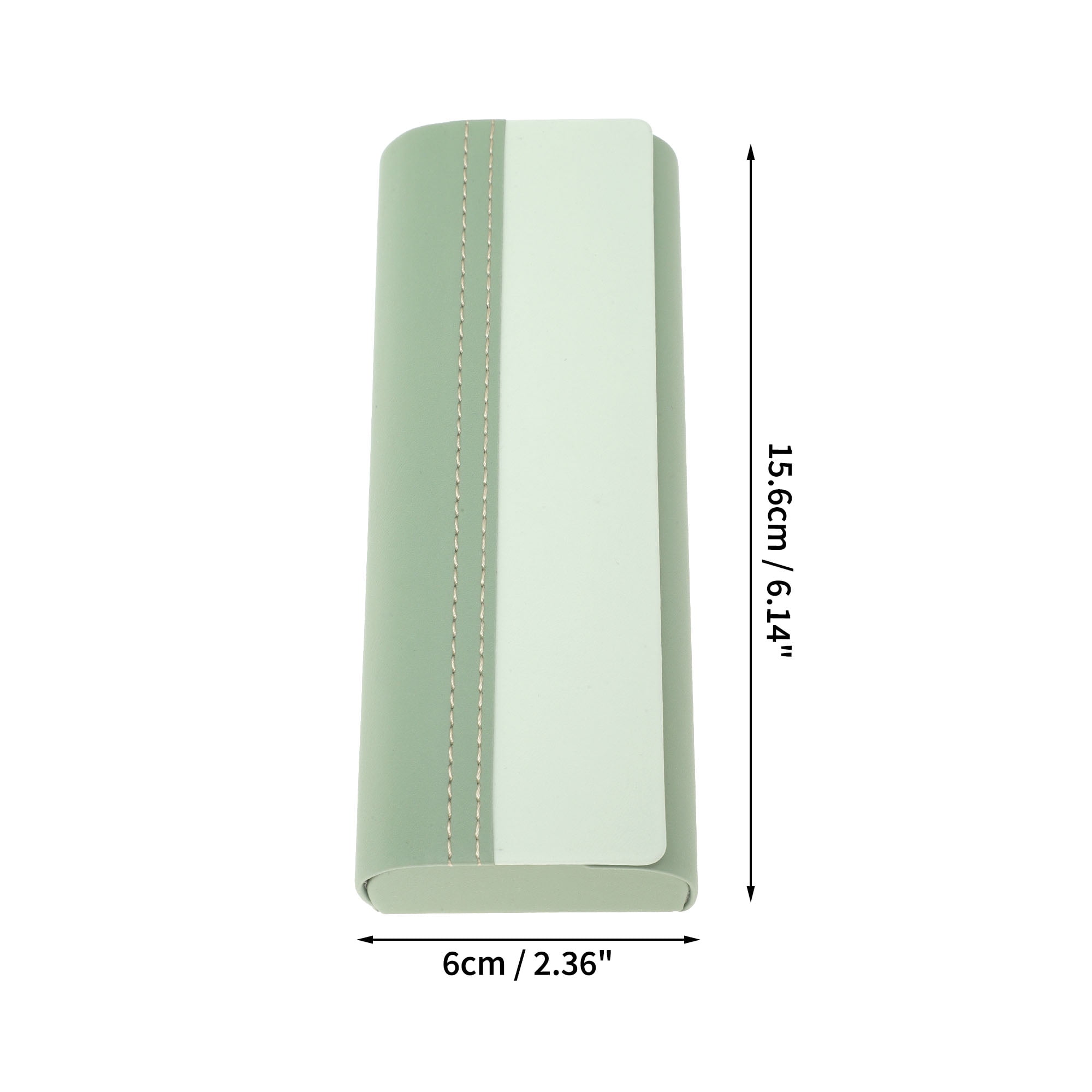 Unique Bargains Eyeglasses Case Simple Eyeglasses Storage 6.14"x2.36"x1.18" Green