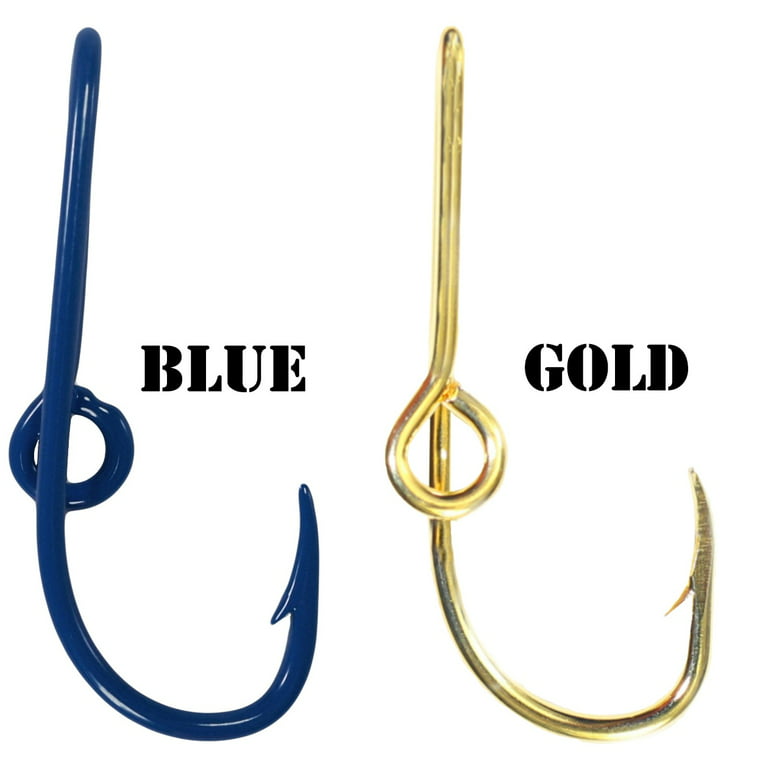 Eagle Claw Hat Fish Hook Set of Two Hat Hooks One Blue Hat Hook and One  Gold Fish Hook Hat Fish Hook for Cap