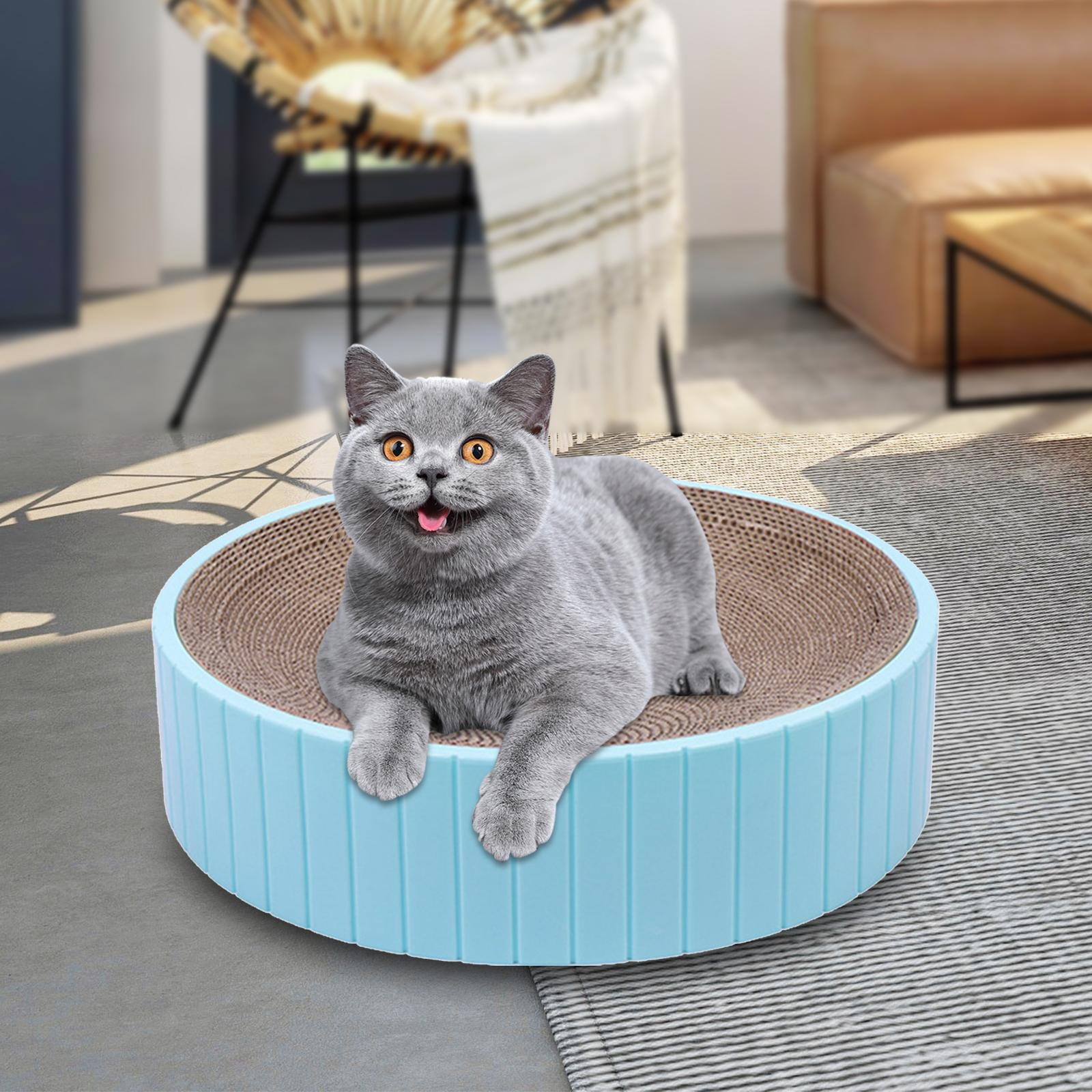 Round Cats Scratcher Bowl Training Toys Non Slip Convenient Furniture