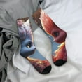 thumbnail image 5 of Logiee Cute Red And White Elf Print Adult Socks for Men & Women,Calf Socks, Ankle Socks,Boots Socks,Breathable Casual Sock,Unisex Crew Socks, 5 of 6