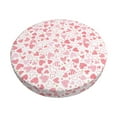 thumbnail image 6 of Uemuo Cute Hand Drawn Hearts Pattern Round Bar Stool Seat Covers Washable Stool Cushion Slipcover Elastic Bar Chair Covers-13 inch, 6 of 7