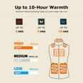 thumbnail image 2 of Venustas Classic Heated Vest for Women, Rechargeable Battery-Powered Outdoor Vest for Work and Hunting (MilkWhite, L), 2 of 8