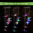 thumbnail image 5 of LED Solar Wind Chime Changing Color Waterproof Wind Chimes For Home Party Night Garden Decoration-Butterfly, 5 of 6