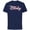 Navy, variant on Disney Mickey & Minnie Coquette Valentine's Day 2026 Trip - Short Sleeve Cotton T-Shirt for Adults - Customized-Black