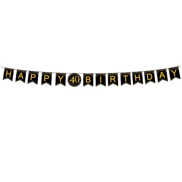 Oro negro, oro rosa, 30 años, 40 años, 50 años, 60 años, 70 años, 80 años, decoración de fiesta de cumpleaños