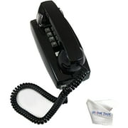Cortelco ITT-2554-V-BK Traditional Mini Wall Mountable Black Corded Telephone