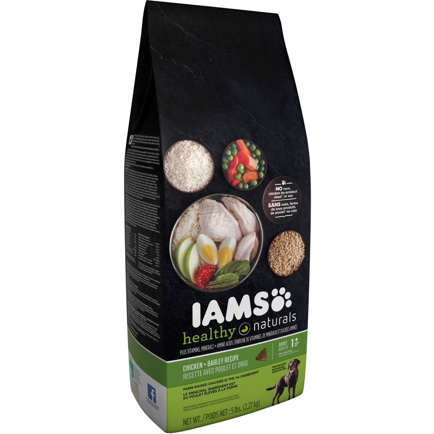 iams healthy naturals chicken & barley recipe adult dry dog food