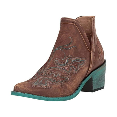 BELLZELY Womens Shoes Wide Width Clearance Women s Winter Embroidered High Heels with A High Toe and A Low Heel