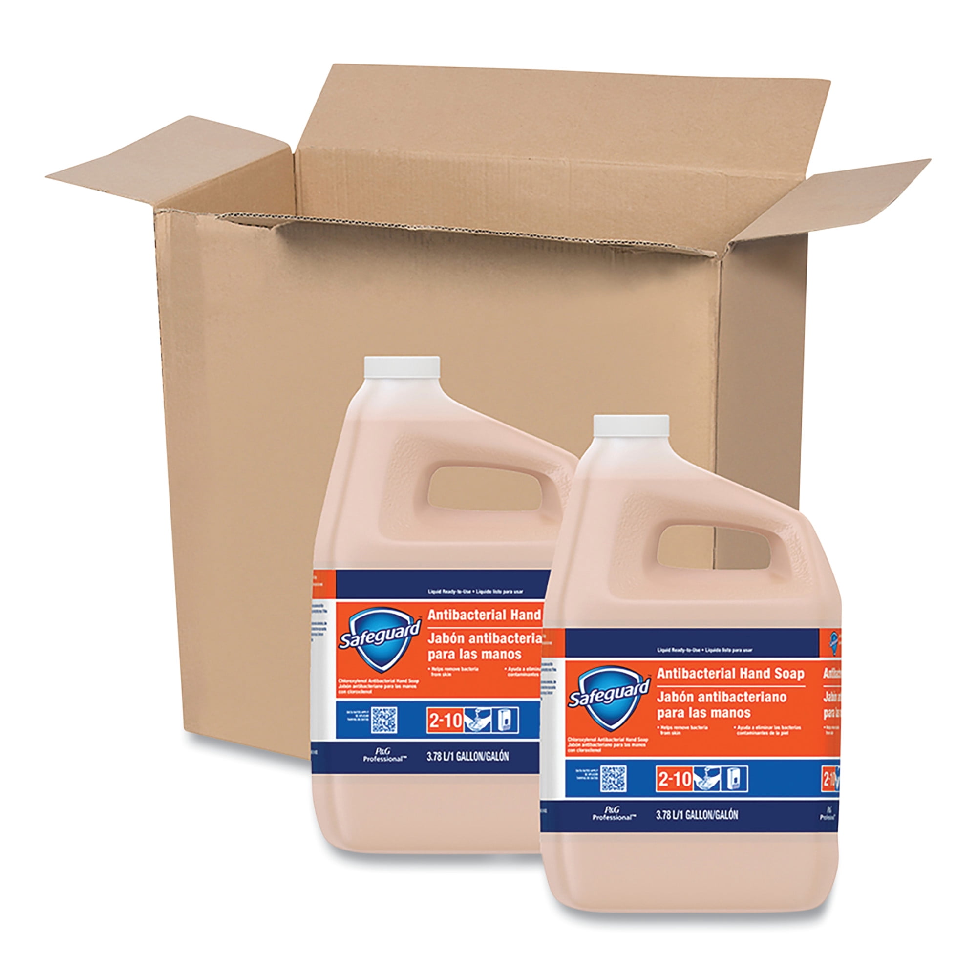 Safeguard Professional Antibacterial Liquid Hand Soap, Light Scent, 1 gal Bottle, 2/Carton