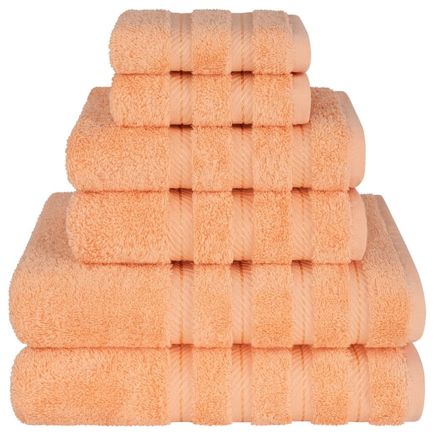 Juego de toallas American Soft Linen Luxury, 6 piezas, 100% algodón