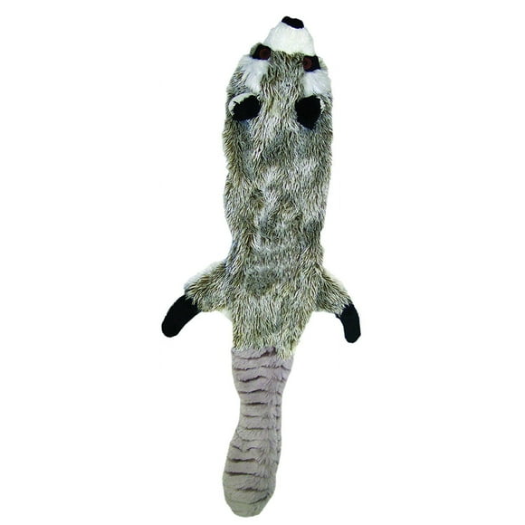 Juguete para perros SPOT Skinneeez Stuffless Raccoon Squeaker para perros