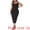 Black, variant on Plus Size Sleeveless Square Neck Bodycon Midi Tank Dress 4X Blue