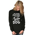 thumbnail image 4 of More People Love Dog German Shepherd Plus Size Long Sleeve Graphic Tee Shirt Brisco Brands 2X, 4 of 5