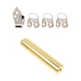 thumbnail image 3 of Homoyoyo Stainless Steel Guitar Slide Bar, Golden Tone, Music Accessory for Guitar Players, 1 Set, 3 of 8
