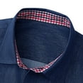 thumbnail image 2 of sogami Men's Denim Shirts Long Sleeve Casual Button Down Shirt with Pocket, 2 of 7
