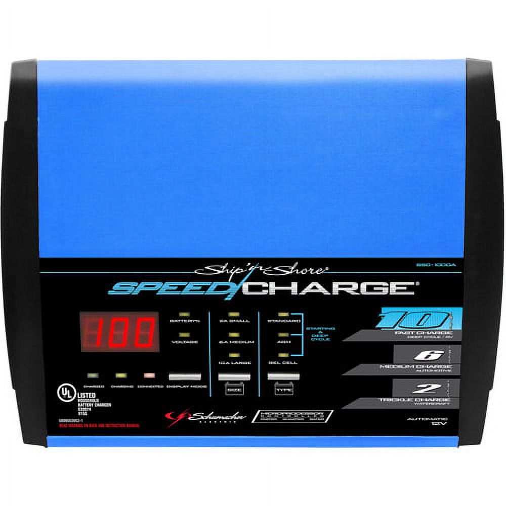 Schumacher SSC-1000A SpeedCharge 2/6/10 Amp Battery Charger and Maintainer - image 2 of 8