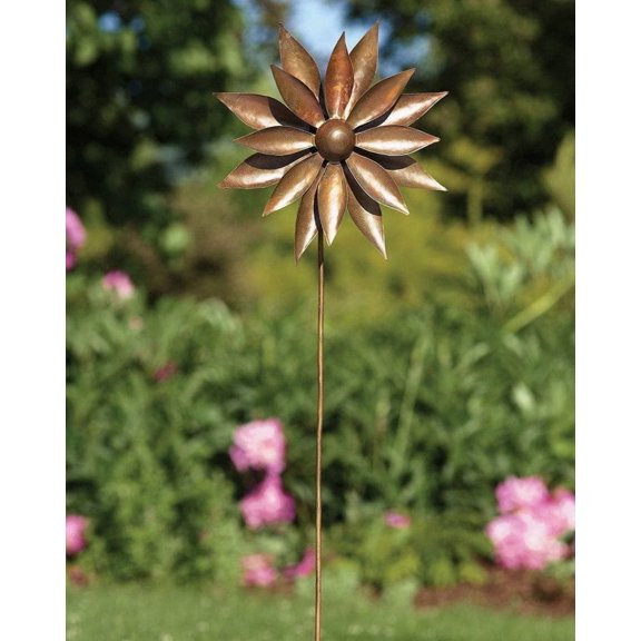 Dahlia Flower Wind Spinner 12"