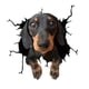 thumbnail image 1 of Pegatinas para perros Calcomanías para autos Pegatinas estáticas Regalo extraíble Mascota Durable 3D PVC Ventana Se aferra para puerta Pared Nevera D, 1 of 6