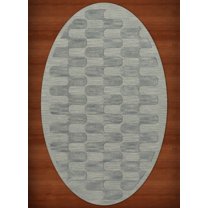 Dalyn Dover Area Rug DV9 Dv9 Seaglass Grid Waves 5' x 8' Oval