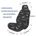 thumbnail image 3 of Daiia Travel The World Printed Car Seat Cover - Waterproof & Sweatproof - Universal Fit, Machine Washable, Non-Slip - Seat Protector for Car, Truck, SUV, Van (1 Pack), 3 of 5