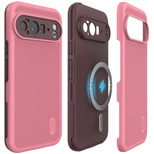 TUDIA MergeGrip for Google Pixel 10 Pro XL Case 2025 MagSafe Compatible - Smokey Pink