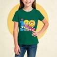 thumbnail image 3 of RXMEKW T-Shirt Imprimé pour Filles Manches Courtes Col Rond Haut Décontracté pour Enfants en Polyester avec Design Graphique Beigne pour la Saison Scolaire Printemps et Été, 3 of 5